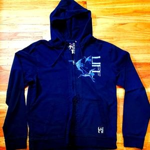 Guess Light Weight Hoodie- Black